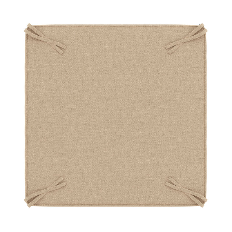 Sunbrella® Outdoor Ottoman Cushion, Antique Beige Sunbrella® Canvas