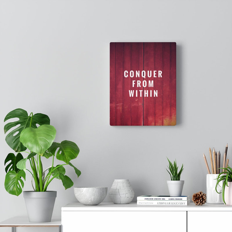 Conquer From Within - Wrapped Canvas Print
