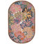 Tapis floral en laine et coton touffeté à la main Elrey-982322842