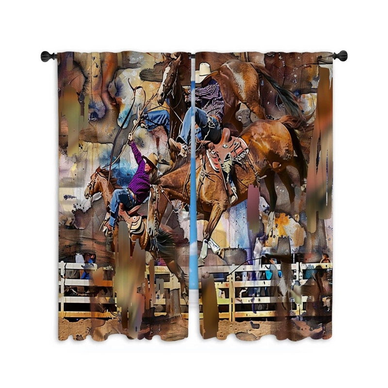 Paire de rideaux transparents en polyester Napaly, L 40 po x L 61 po