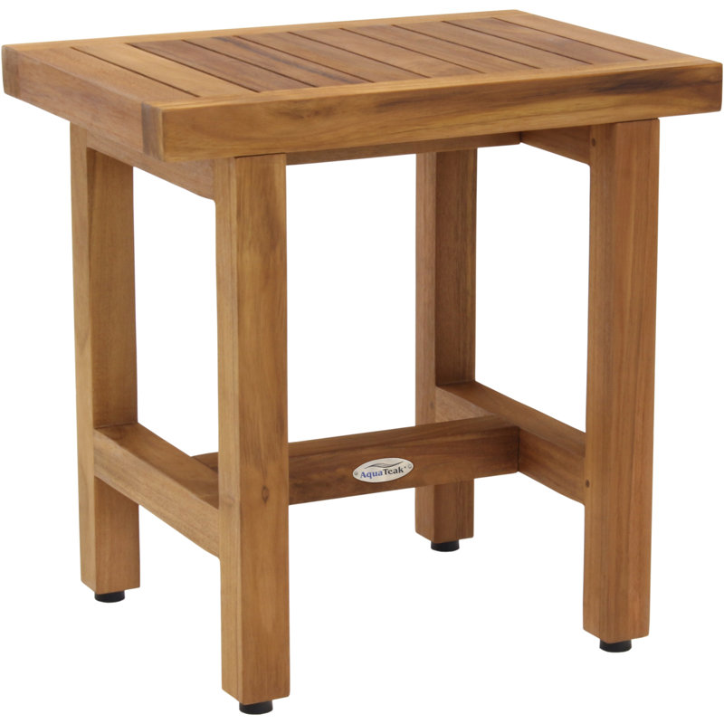 Spa Lotus Teak Shower Bench, Teak Oil