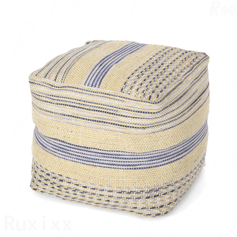 Pouf rembourré en tissu