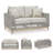 Breshae 58.5'' Wide Straight Loveseat with Cushions