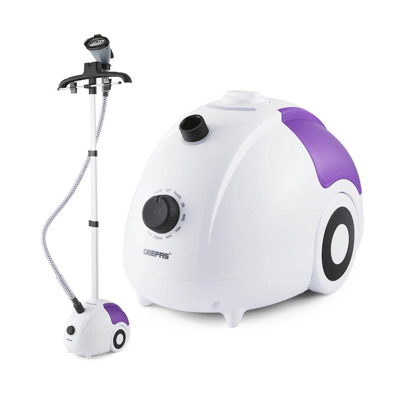 GEEPAS Garment Steamer | Upright Clothes Steamer 45s Quick Heat-up | 11 Steam Modes,1.8L Water Tank | KILLS GERMS & Fast Wrinkle Removal, Suitable for all Fabrics | 2 Year Warranty 2000W White