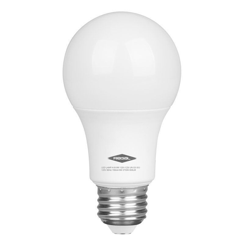9 Watt (60 Watt Equivalent), A19 LED Smart, Non-Dimmable Light Bulb, Warm White (2700K) E26/Medium (Standard) Base