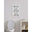 Follow Bathroom Rules - Single Picture Frame Print-1518276933