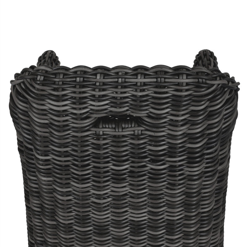 Pembrook Outdoor Teak Dining Armchair, Chunky Charcoal