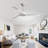 Kemp 52'' 3-Solid Wood Blade Modern Propeller Ceiling Fan with Remote Control and no Light-2083087594