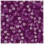 Couvre-lit matelassé mauve à motif floral-126083354