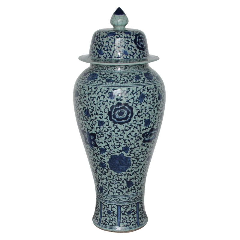 Nola Handmade Floor Vase, Blue