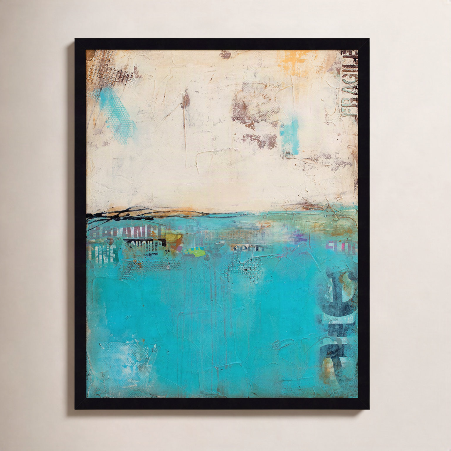 Urban Edge Print by Erin Ashley, 25" H x 21" W, Black