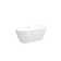 59'' Glossy Acrylic Freestanding Soaking Bathtub With Classic Slotted Overflow And Toe-Tap Drain In Chrome, Cupc C Ertified