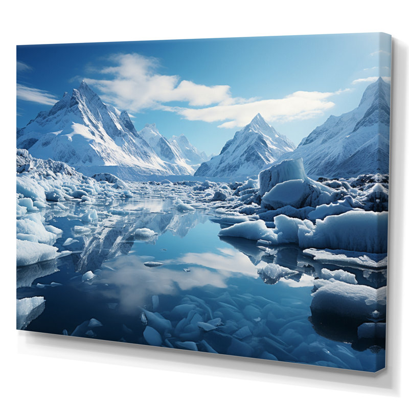 Bhav Glacier Glacial Reflections I - impression, H 30 po x l 40 po, Toile tendue