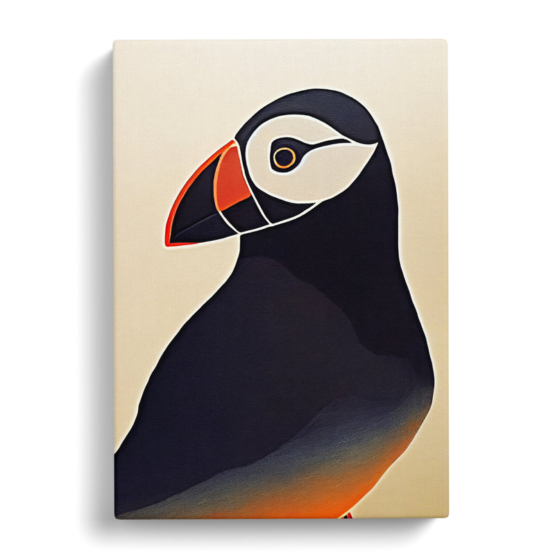 Beauvallon Puffin Art Vol.3 - Wrapped Canvas, 60cm H x 40cm W