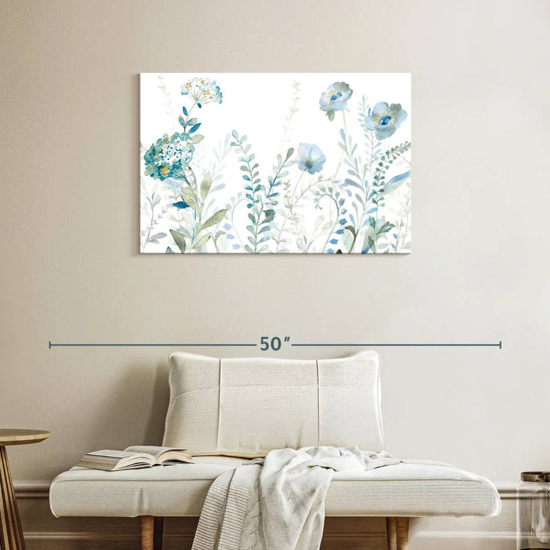 Harnek Blues Of Summer V, 24" H x 36" W