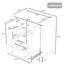 Meuble-lavabo 30 po sans lavabo, base seulement, armoire de salle de bain multifonctionnelle avec portes et tiroir, structure solide et panneau en bois aggloméré-1432911817-1432911815