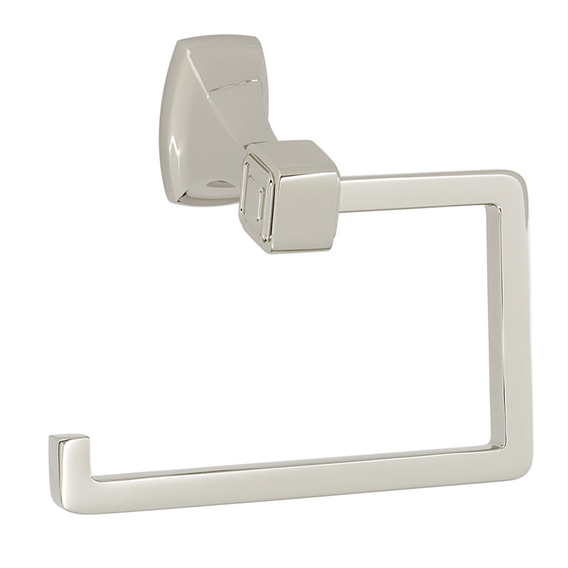 Porte-papier hygiénique mural Cube, Nickel poli