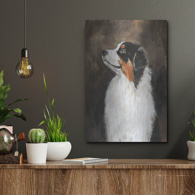 " Australian Shepherd " by Solveiga, 16" H x 12" W