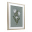 «Slate Blue Little Flower», reproduction encadrée sous verre, design par Yvette St. Amant