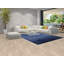 Tapis tribal rayé bleu Gabbeh 8