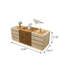 62.99"Beige jewelry storage cabinet display stand