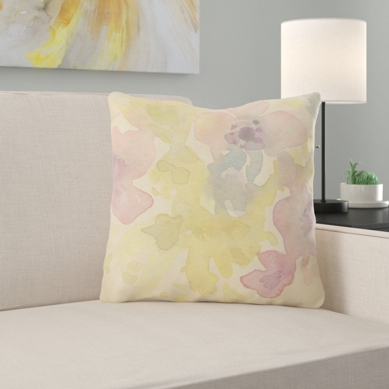 Housse et insert de coussin carré Kiril, Microsuède, Intérieur