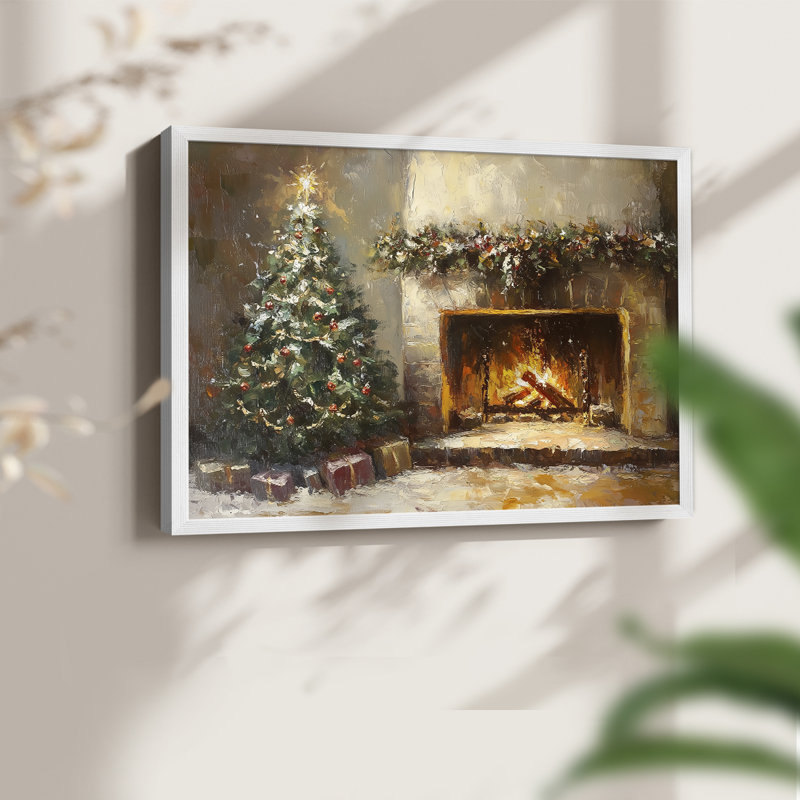 Chirstmas Art-CCCVI -Framed Print - Restickable, H 16 po x l 20 po, Blanc