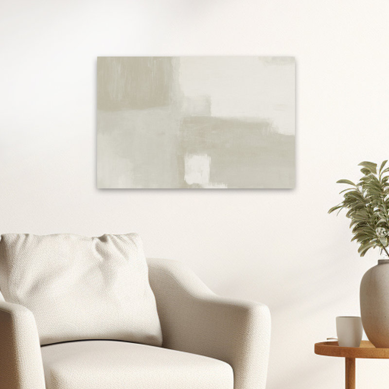 Mid-Century et Mid-Century moderne Color Block I Neutral, H 24 po x l 16 po