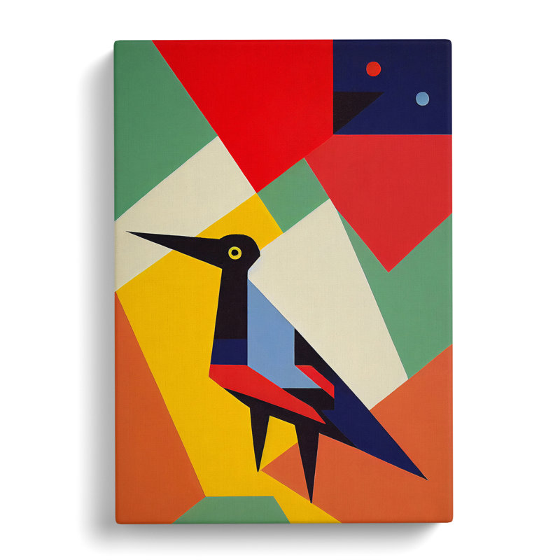 Abstract Bird No.2 - Wrapped Canvas, 50cm H x 35cm W x 3cm D