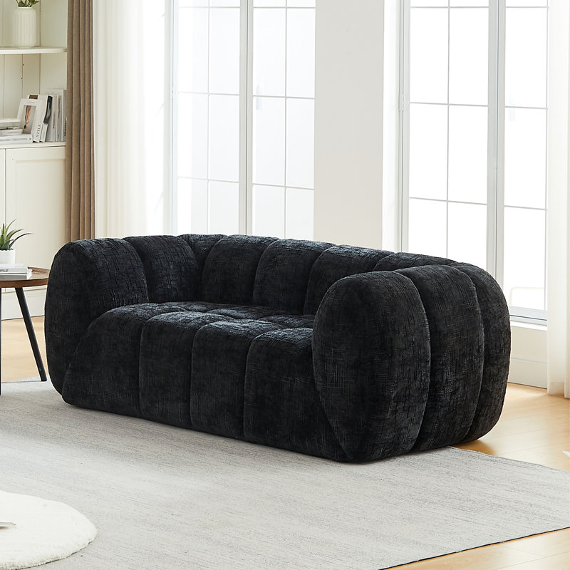 Canapé chenille en mousse pure, canapé nuage matelassé moderne, canapé chenille en mousse pure à assise profonde, canapé moderne confortable, convient aux salons, aux chambres et aux appartements
