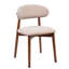 Chaise rembourrée en tissu de coton et de lin avec pieds en bois massif noir-993307914-993307912-993307915