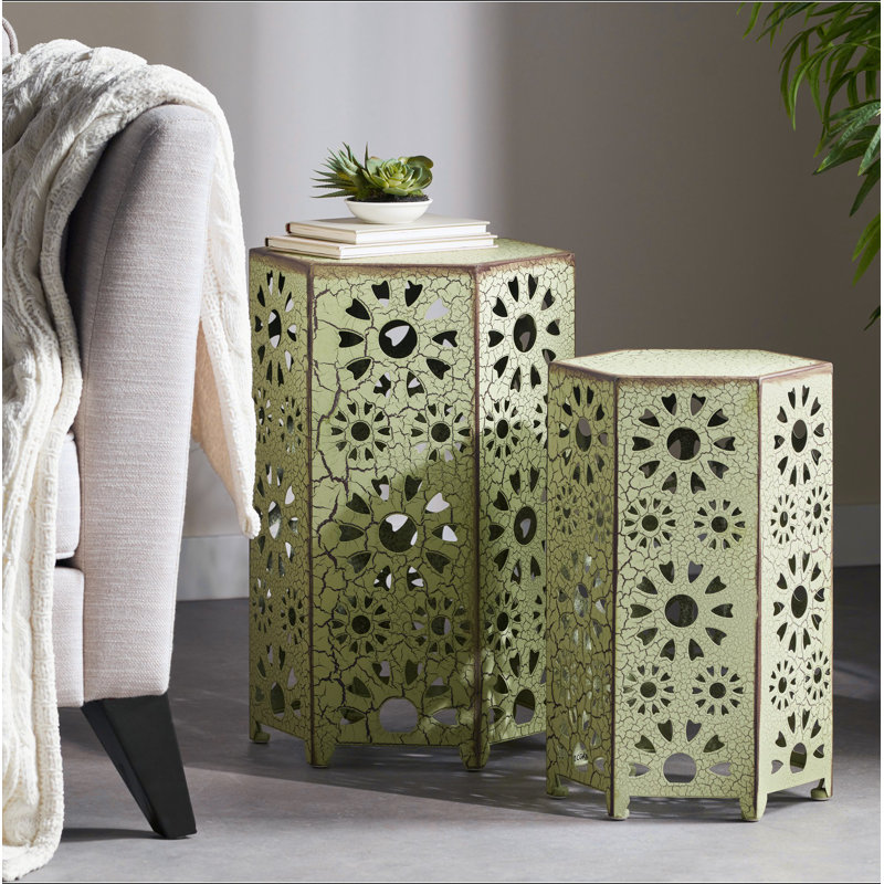 Table d'appoint d'extérieur ELiana, 2 pièces