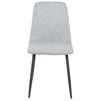 Chaise d'appoint rembourrée Shirley en gris clair