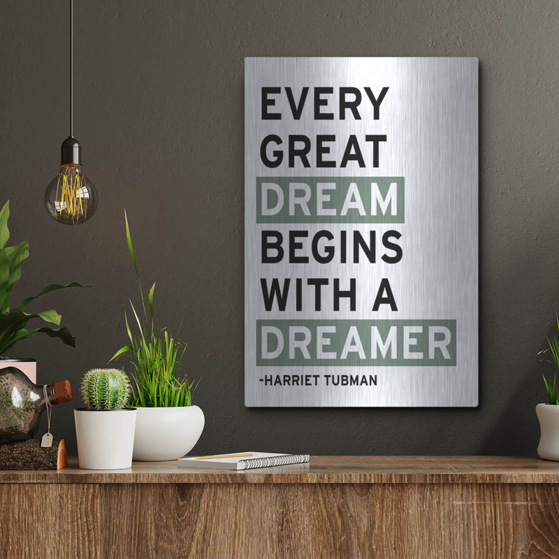  «Motivation 2» par Wild Apple Portfolio, art mural en métal, 12 po x 16 po, H 16 po x l 12 po
