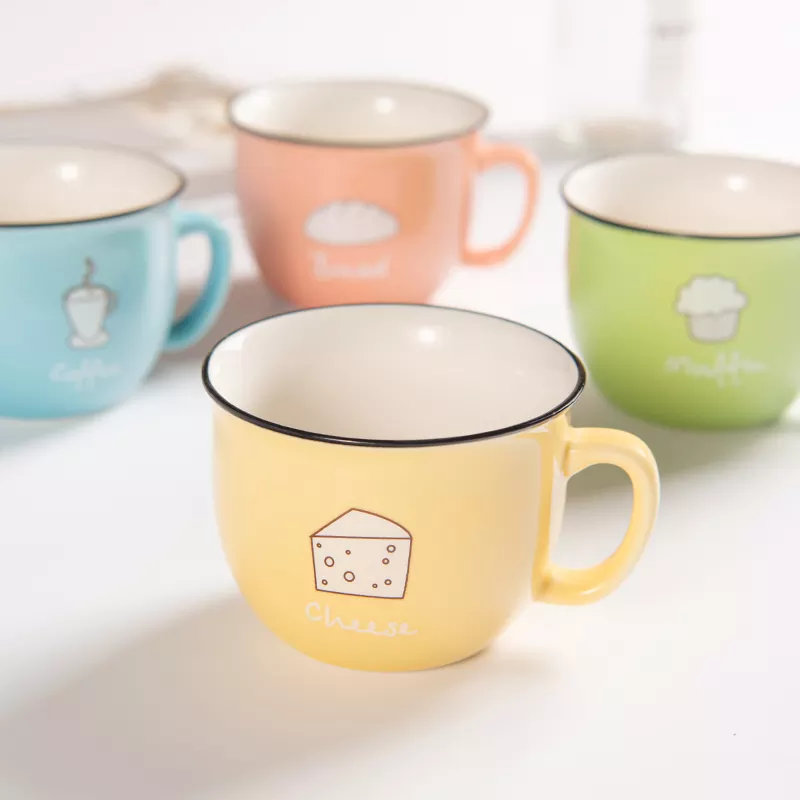 Ensemble de 4 tasses enrobées