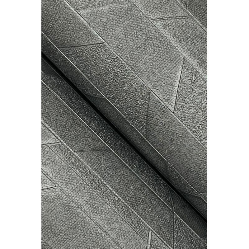 Geometric Wallpaper Roll, Graphite