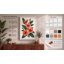 Coral Blooms Botanical - Wrapped Canvas-56360936-56360940