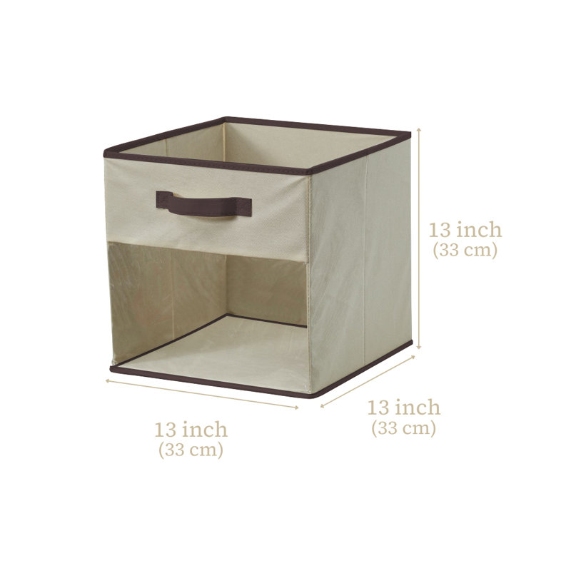 Ensemble de cubes en tissu, 13 po x 13 po x 13 po, Beige