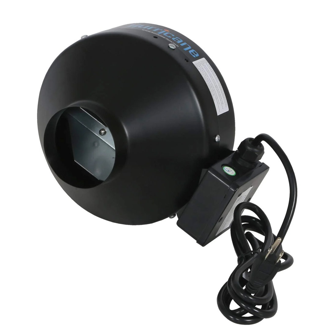 Hurricane Commercial Grade Inline Wall Mount Fan For HVAC & Ventilation Uses Hurricane 