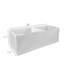 2 grilles de rangement pour les vêtements et les sous-vêtements de soutien-gorge pliable blanc