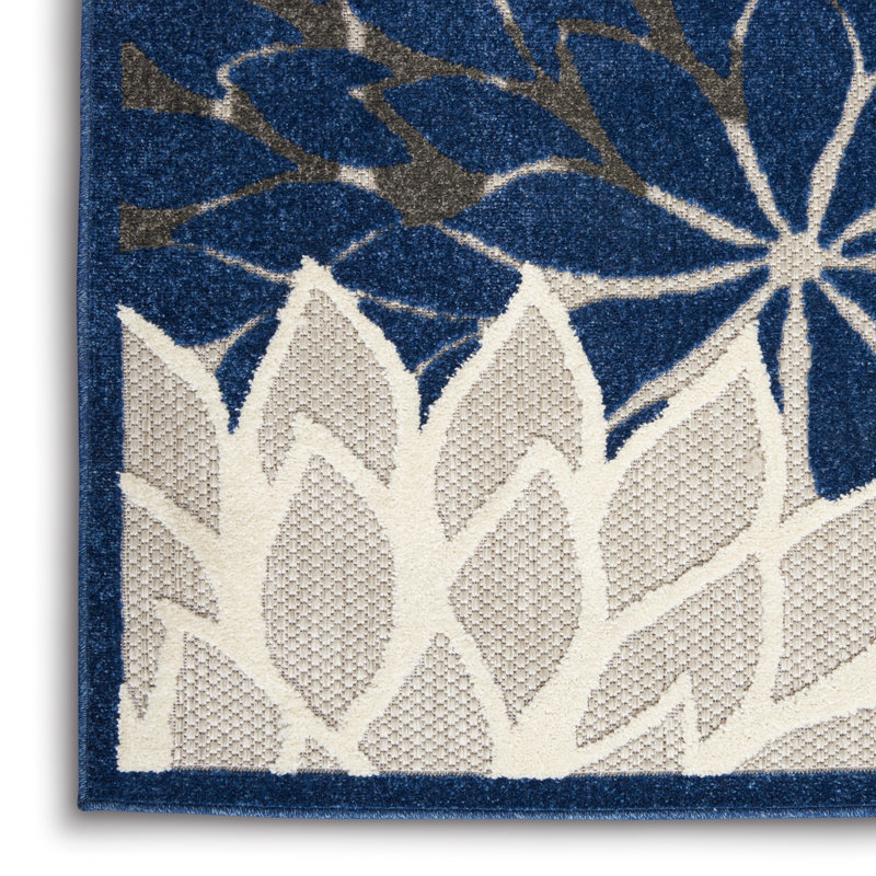 Weon Floral Hand Woven Area Rug, Rectangle 107 x 168cm