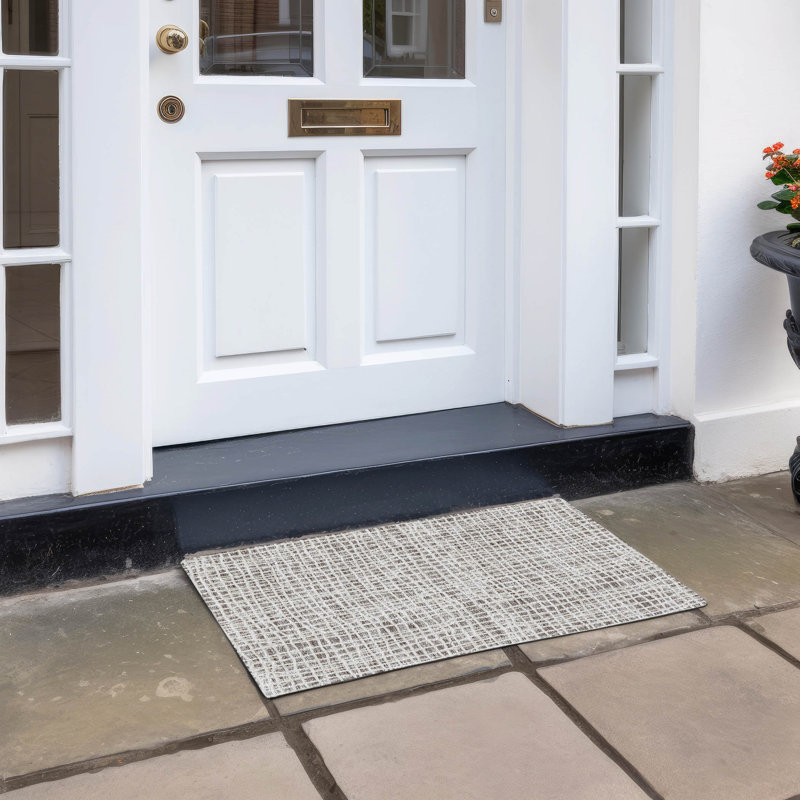  Tapis d'entrée / extérieur antidérapant Finck, Rectangle 1 pi 8 po x 2 pi 6 po