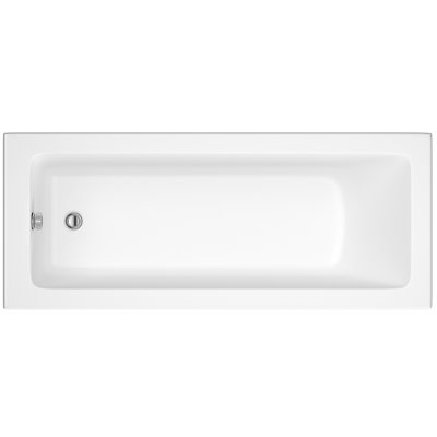 Linton Square Single Ended Bath in White