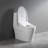 Electric Smart Bidet Toilet Seat for Elongated Toilets with Heated Seat, Nightlight, Remote Control