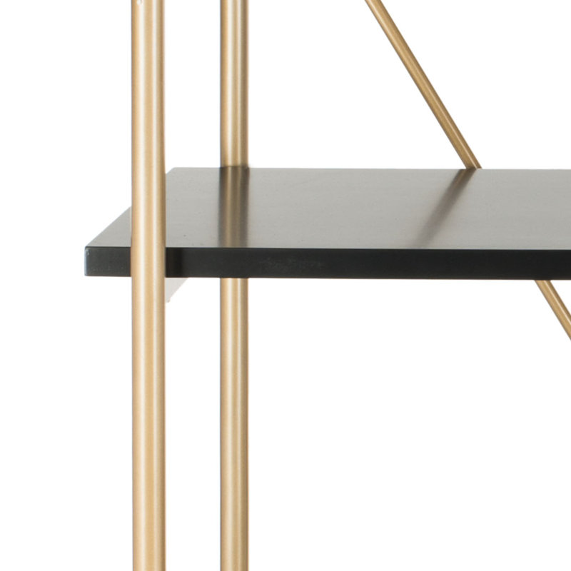 Etagere Bookcase, Gold / Black