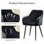 Anquetta Velvet Modern Dining Chairs With Quilted Diamond Pattern Backrest-1553064268
