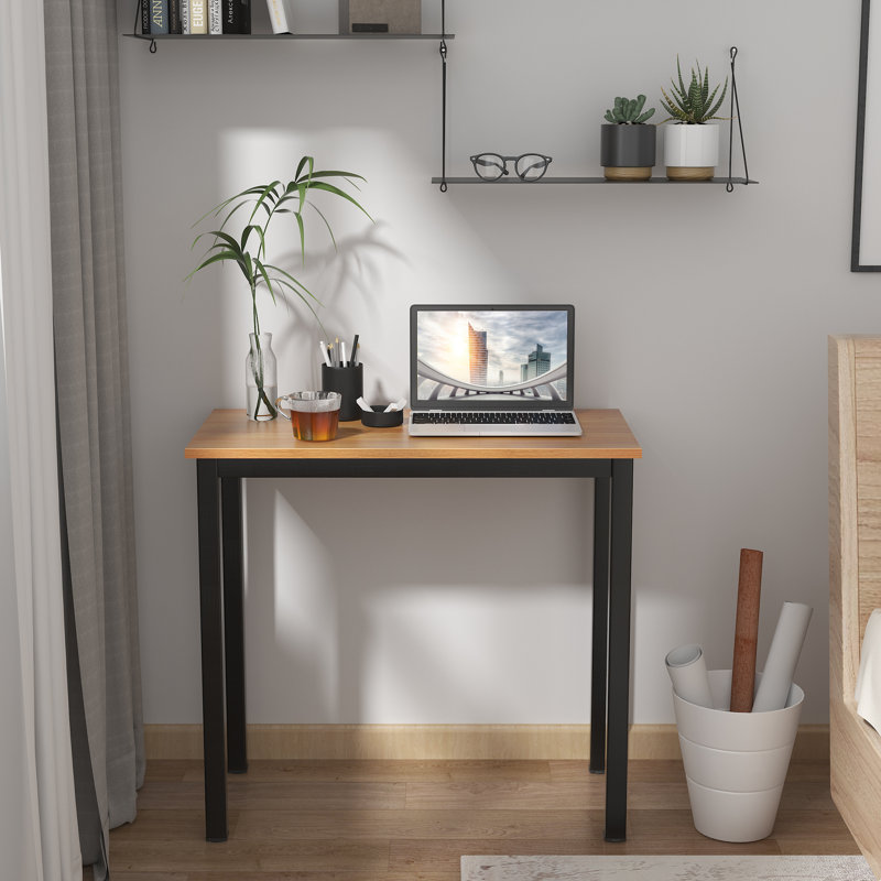 Bureau Adero, Teck / Noir, H 29,5 po x l 63 po x P 23,6 po