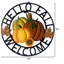 Citrouille suspendue en métal Hello Fall