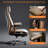 Executive Office Chair with Foot Rest, Top Grain Genuine Leather Office Chair, Ergonomic High Back Design. Real Leather, Wheels, Alumium Base. Padded Armrest, Luxury and Comfy-1648258298