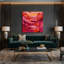 «Abstract Landscape 6», art mural sur toile rouge-697870424